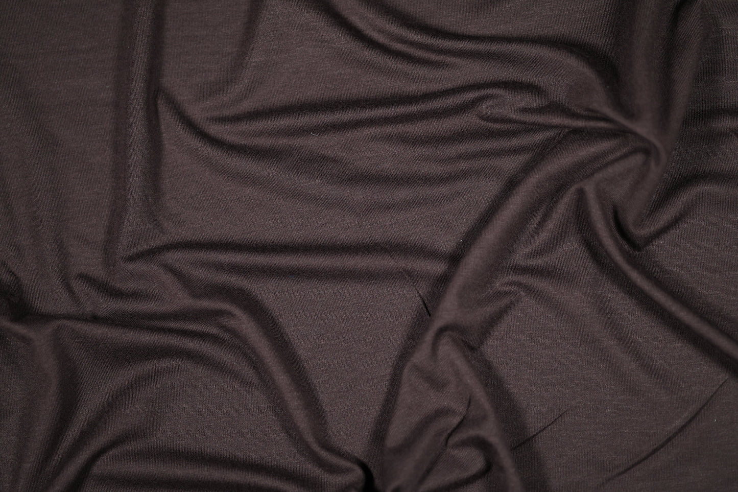 Elastischer Jersey in Dunkelbraun – ideal für Kleidung