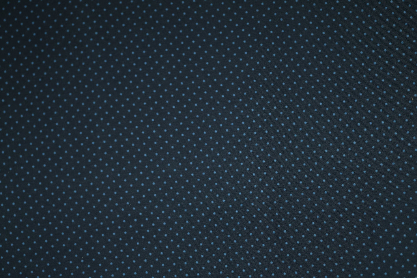 Baumwollstoff mit Motiv: marineblau mit feinen punkten – weich & kindgerecht.