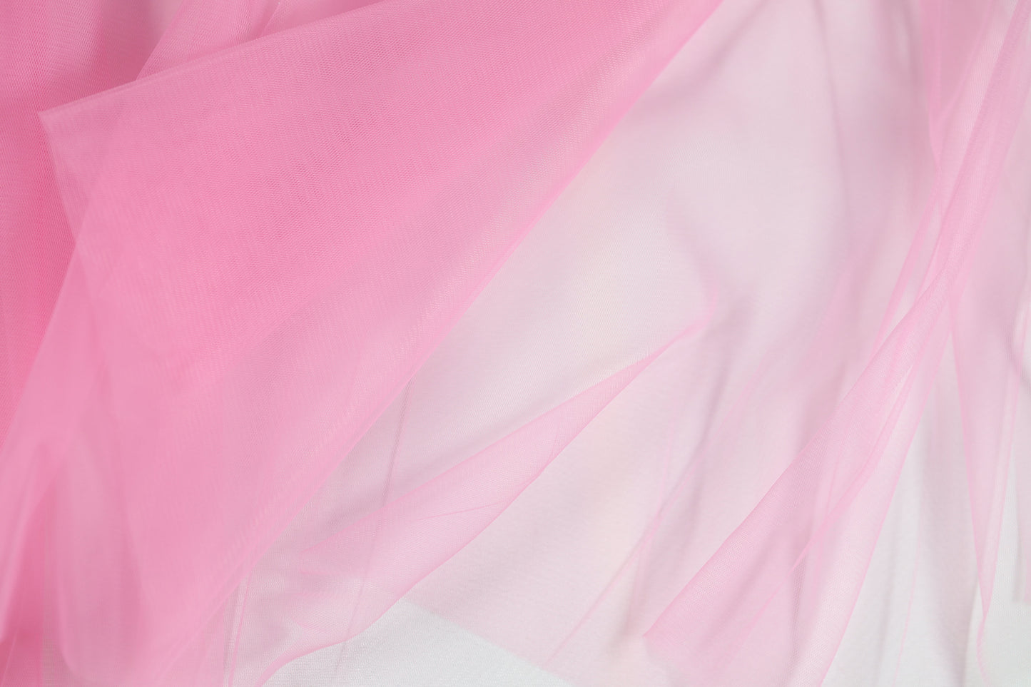 Transparenter Tüll in Zartrosa für Deko & mehr