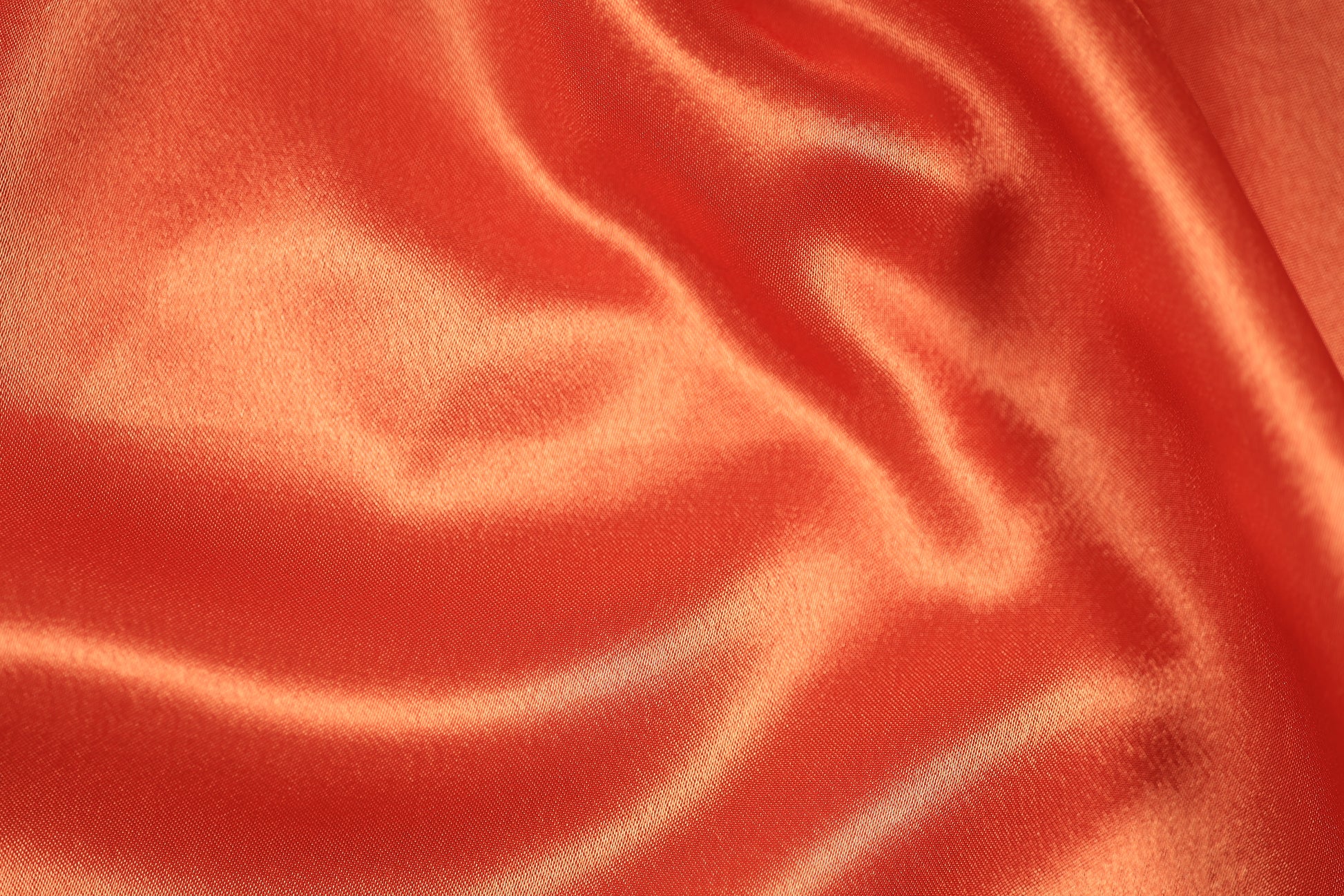 Satin Stoff in Mandarine für Deko & Mode