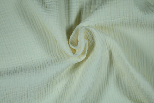 Musselin in Creme Musselin – ideal für Kleidung und Accessoires