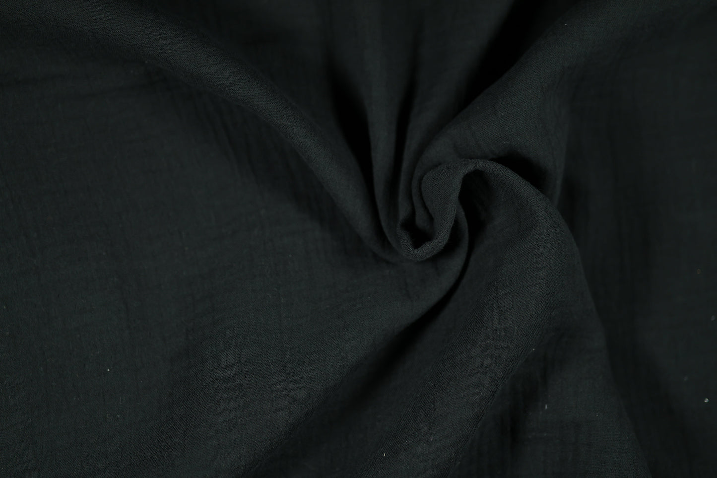 Musselin in Schwarz Musselin – ideal für Kleidung und Accessoires