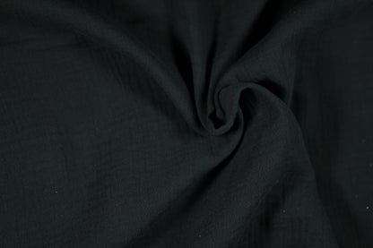 Musselin in Schwarz Musselin – ideal für Kleidung und Accessoires
