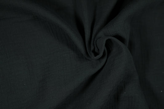 Musselin in Schwarz Musselin – ideal für Kleidung und Accessoires