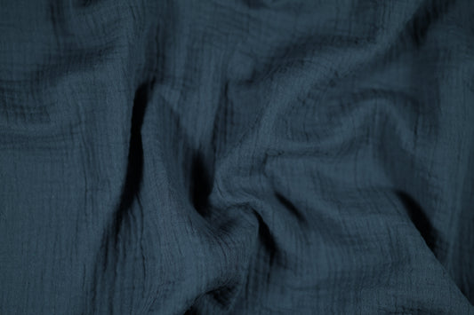 Musselin in Marineblau Musselin – ideal für Kleidung und Accessoires