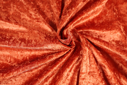 Glänzender Pannesamt Stoff Mandarine – leuchtend & weich