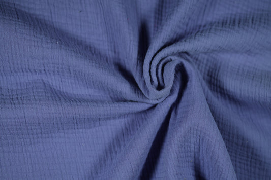 Musselin in Indigoblau Musselin – ideal für Kleidung und Accessoires