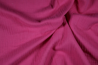Muselinstoff in Fuchsia – weich, luftig und ideal für Kleidung