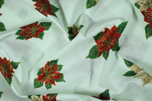 Baumwoll Stretch mit floralen Mustern – ideal für Sommerkleidung und Accessoires