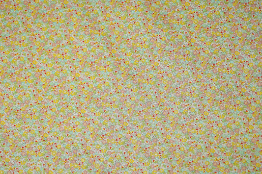 Baumwoll Stretch mit floralen Mustern – ideal für Sommerkleidung und Accessoires