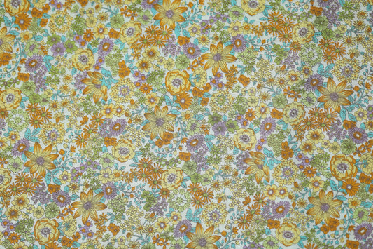 Baumwoll Stretch mit floralen Mustern – ideal für Sommerkleidung und Accessoires