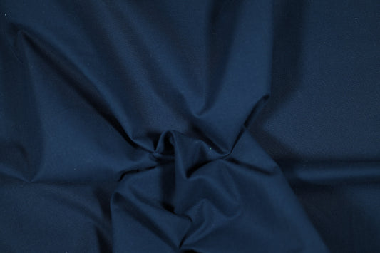 Baumwoll Stretch Stoff Uni Dunkelblau – elastisch und angenehm für vielfältige Projekte