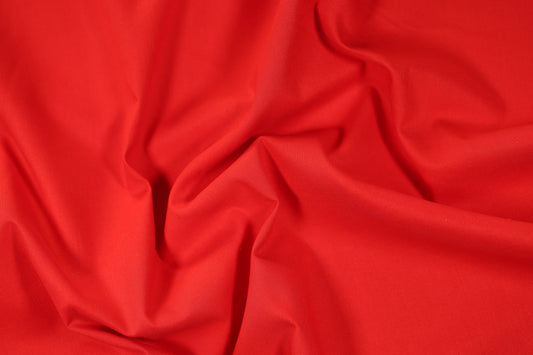 Baumwoll Stretchstoff in Signalrot – weich, elastisch und vielseitig verwendbar