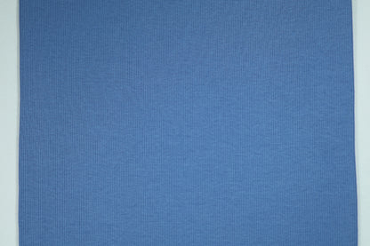 Dehnbarer Stoff für Bündchen in klassischem Jeansblau