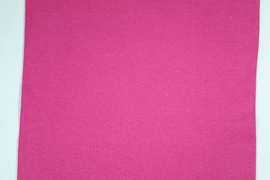 Dehnbarer Bündchenstoff in Fuchsia – weich und modisch für Kinderkleidung