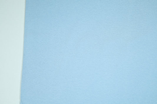 Hellblauer Bündchenstoff aus Baumwolle – weich und dehnbar 34cm breit