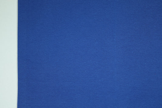 Bündchenstoff Baumwolle in intensivem Royalblau – elastisch und langlebig 34cm breit