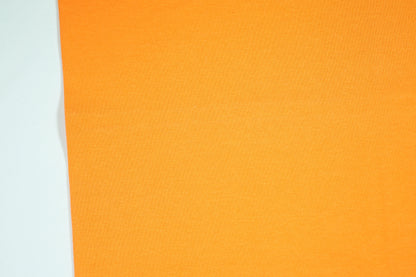 Orangefarbener Bündchenstoff aus Baumwolle – elastisch und farbintensiv 34cm breit