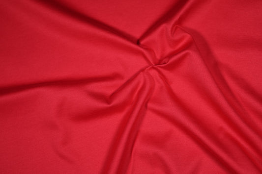 Roter Baumwolljersey – elastisch und hautfreundlich