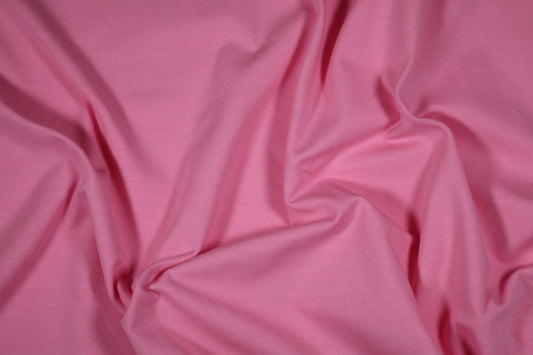 Pinkfarbener Baumwolljersey – weich und leuchtend