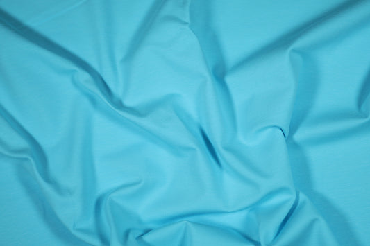Elastischer Baumwolljersey in zartem Eisblau