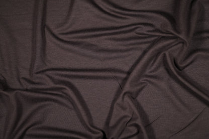 Elastischer Jersey in Dunkelbraun – ideal für Kleidung