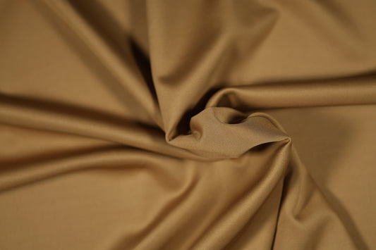 Skuba Stretch Jersey Stoff in Goldbraun – elastisch und blickdicht