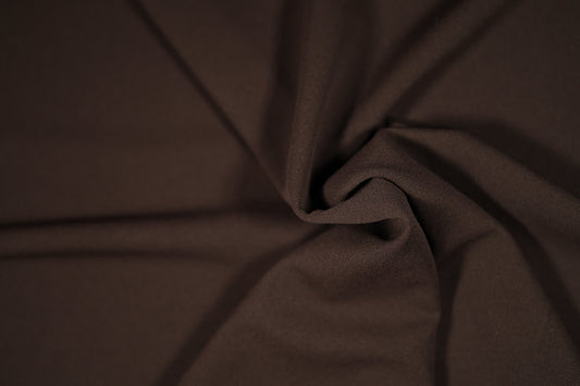 Elastischer Twin Jersey Stoff in Braun – ideal für Freizeitkleidung