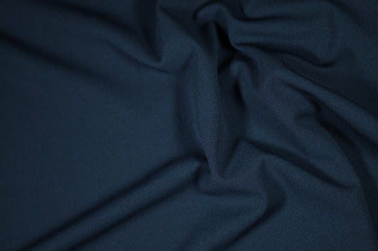 Elastischer Twin Jersey Stoff in Marineblau – ideal für Freizeitkleidung