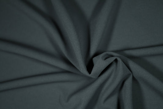 Elastischer Twin Jersey Stoff in Anthrazit – ideal für Freizeitkleidung