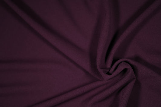 Elastischer Twin Jersey Stoff in Pflaume – ideal für Freizeitkleidung