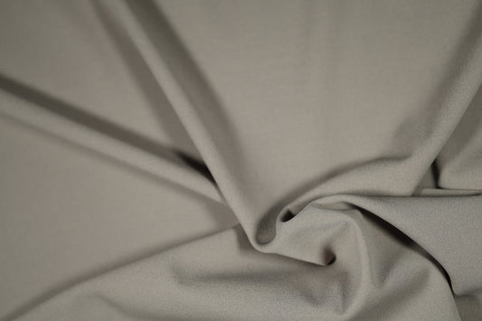 Beiger Twin Jersey Stoff – elastisch und weich für Bekleidung