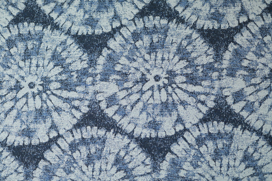 Vorhangstoff – Batik Kreise – hochwertiger Baumwollstoff mit stilvollem Muster