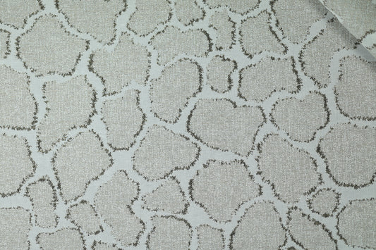 Vorhangstoff – Giraffenstruktur Taupe – edler Baumwollstoff mit Naturmuster