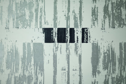 Schlichter Graublauer Vorhangstoff mit Textur
