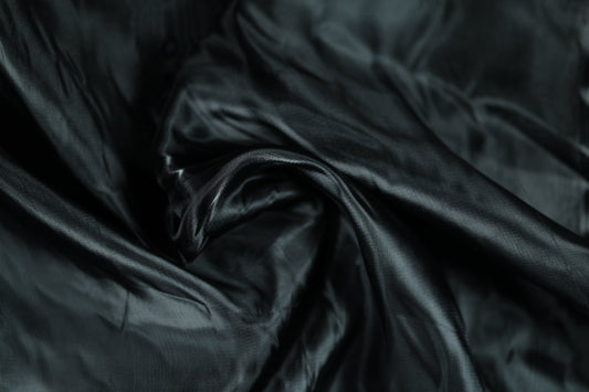 Schwarzer Organza Stoff transparent glänzend 140cm breit